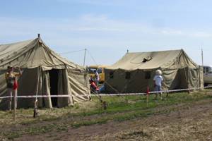 Палаточный лагерь парапланеристов Небесная ярмарка Урала 2010
