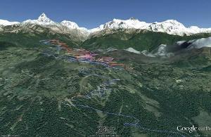 Один из треков Непал 2012 полеты на параплане в горах парапланерная школа